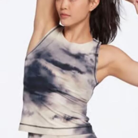 Calia Daybreak Tank Womens Size 2X Ardosia Slate Cropped Workout Top Gym - Picture 4 of 11